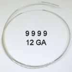 Silver Super Fine 9999 Round Wire Ga 12 (per&nbsp;ft) super fine silver, .9999, 9999 wire, 999 wire, colloidal silver, rods, sheet silver, sterling, sterling sheet, silversmithing, 925, silver plate