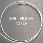 Fine Silver 999 Round Wire Ga 12 (per&nbsp;ounce) 999, 99.9%, fine silver, .9999, 9999 wire, 999 wire, silversmithing, colloidal silver, sheet silver, sterling, sterling sheet, 925,