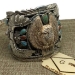Carved Shell Eagle and Thunderbird Kachina Cuff Bracelet Francisco Gomez Jewelry 925 Silver - FGBR1018