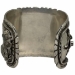 Carved Shell Native American Warrior Kachina Pueblo Large Cuff Francisco Gomez Jewelry - FGBR1020