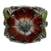 Francisco Gomez Jewelry 925 Silver Bracelet Carved Shell Flower Womens Cuff - FGBR1017