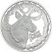 2024 Season's Greetings Reindeer 1&nbsp;oz Silver Round - X1024