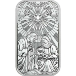2026 The Nativity Silver 1&nbsp;oz Bar 2026, 2026 Christmas Silver, nativity, baby jesus, mary, joseph, silver rounds, silver bars, bar, 999, silver coins, 1 oz silver, 999 silver, christmas silver, fine silver coins