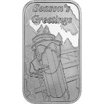 2026 Winter Sled 1&nbsp;oz Bar  2026, 2026 Christmas Silver, sled, winter, nativity, baby jesus, mary, joseph, silver rounds, silver bars, bar, 999, silver coins, 1 oz silver, 999 silver, christmas silver, fine silver coins