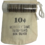 Mercury Dimes 90% Silver $5 Face Circulated mercury dimes, mercury, silver, coins, roll, constitutional, silver coins, bars, junk, 90, percent, ninety, investment